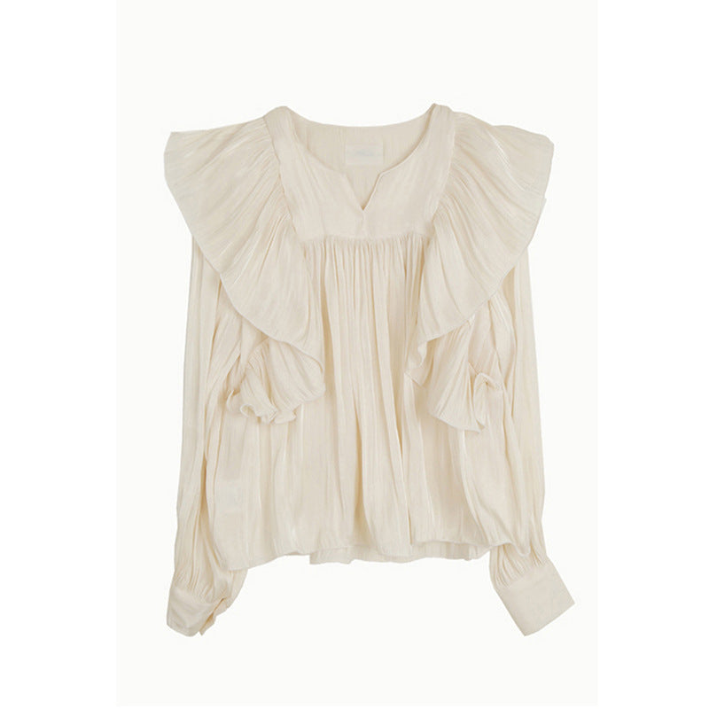 Elegant Temperament Ruffle Shirt