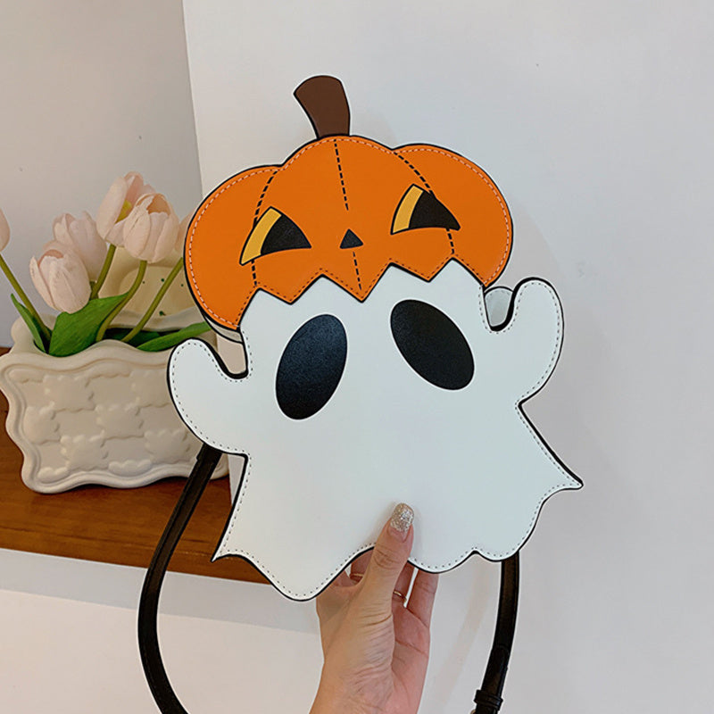 Halloween Pumpkin Ghost Cartoon shoulder bag