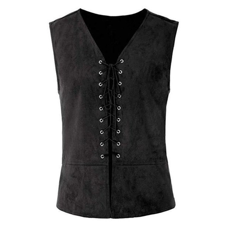 V-Neck Eye Tie Vest