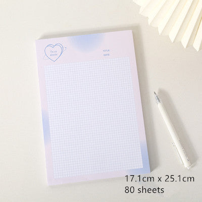 Sheets Grid Memo Paper Note Pads