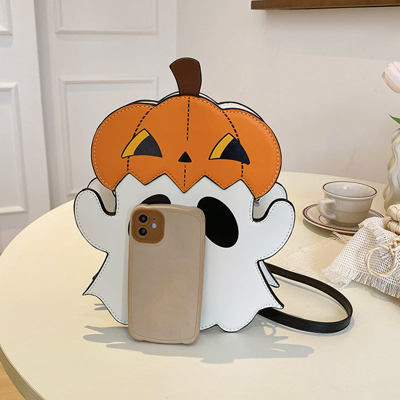 Halloween Pumpkin Ghost Cartoon shoulder bag