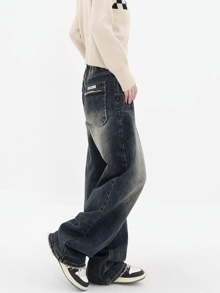 Autumn Retro Design High Waist Jeans