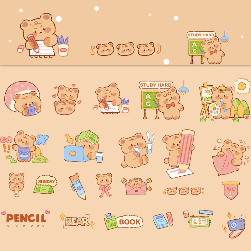 Soft Cute Planet Cute Animal Decoration Stickers