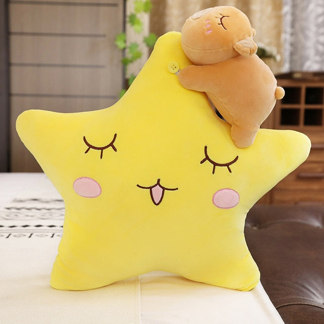 Moon Star Pillow Super Cute Plush Toy