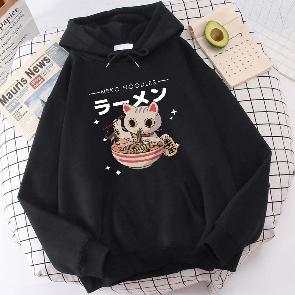 Fashion Cat Print Pullover