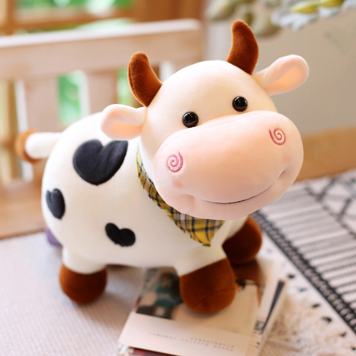 Cute Little Cow Plush Toy Pillow