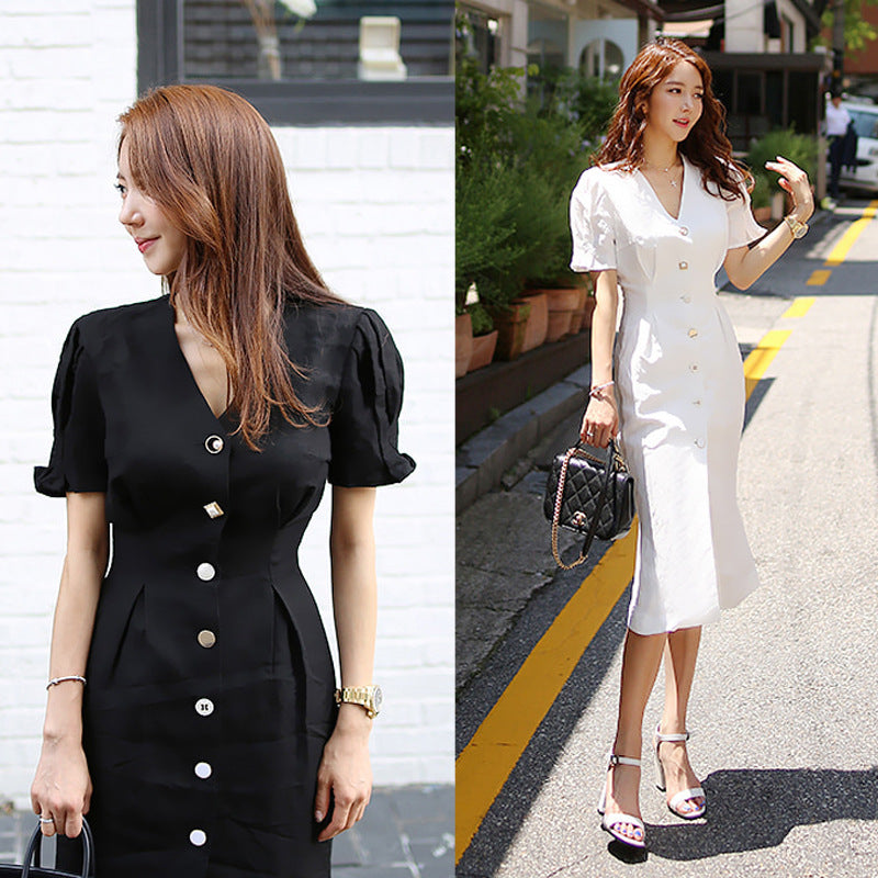 mid-length elegant styled dress