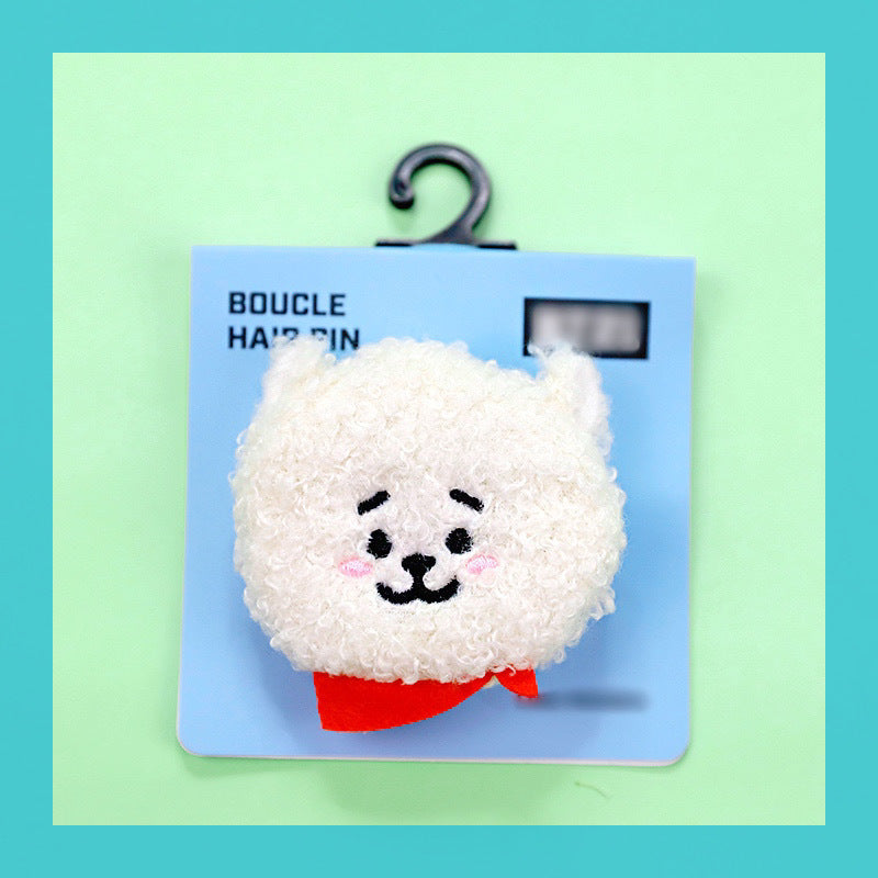 BT21 Plush cute hairpin