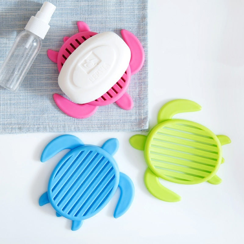 Tortoise neon bathroom soap holder