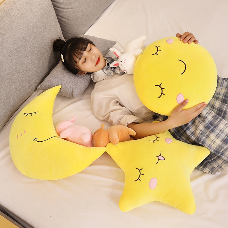 Moon Star Pillow Super Cute Plush Toy