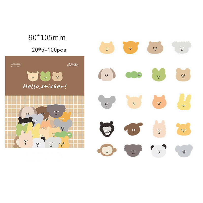 Cute DIY animal stickers