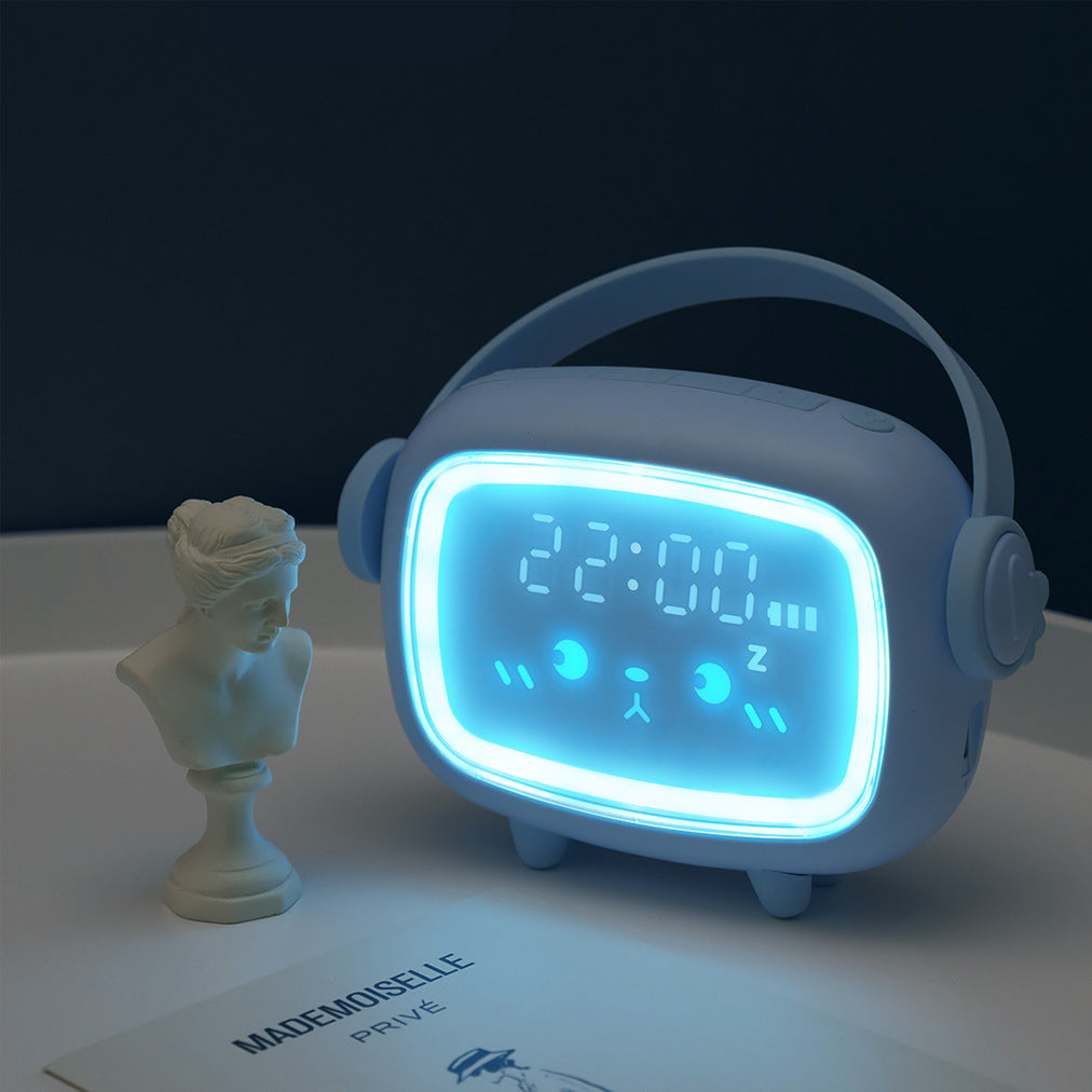 Alarm-Clock Night-Light Home-Decor Cute Timing Smart Countdown LED