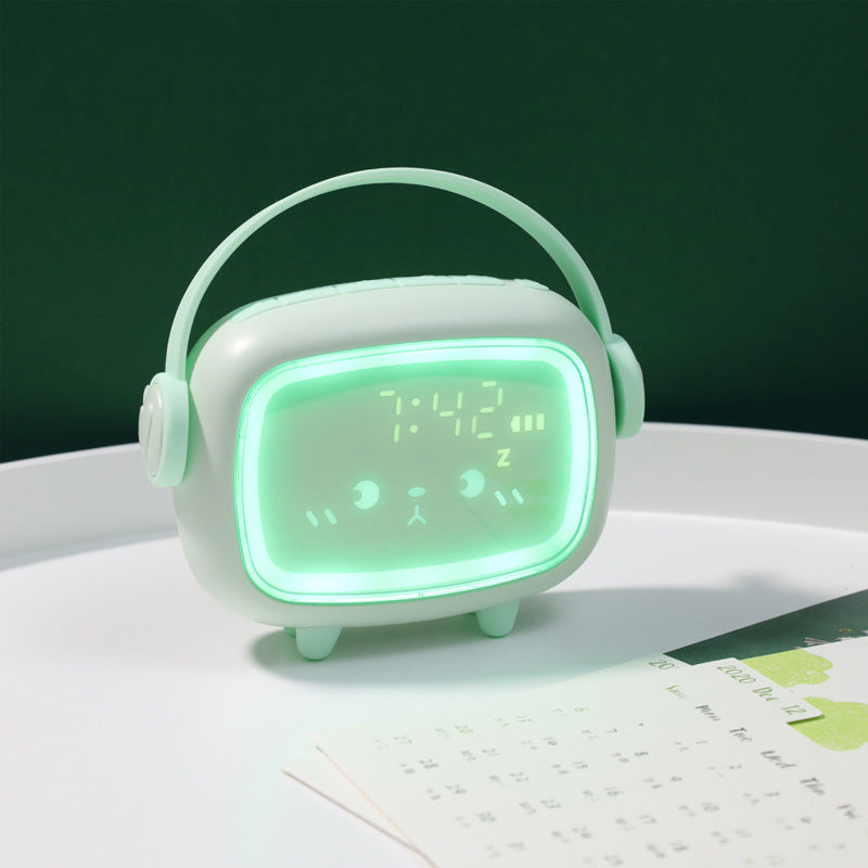 Alarm-Clock Night-Light Home-Decor Cute Timing Smart Countdown LED