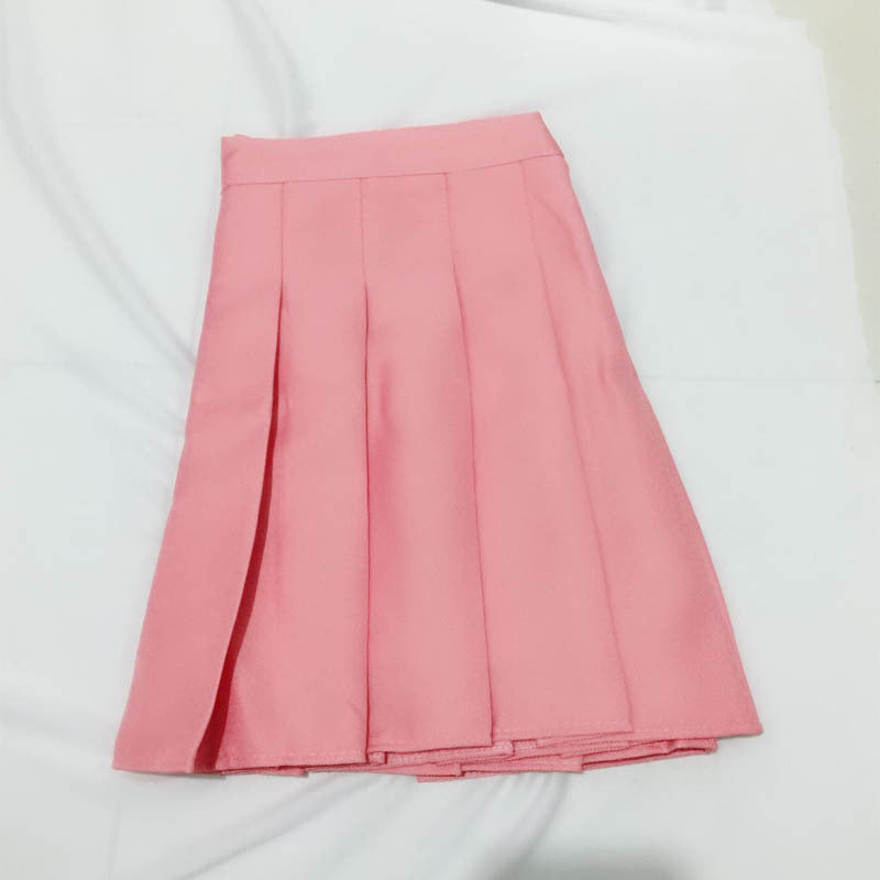 Plaid High Waist Pleated Skirt