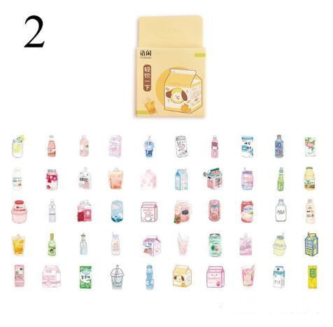 Cute Plant Stationery Stickers Kawaii Drink Stickers