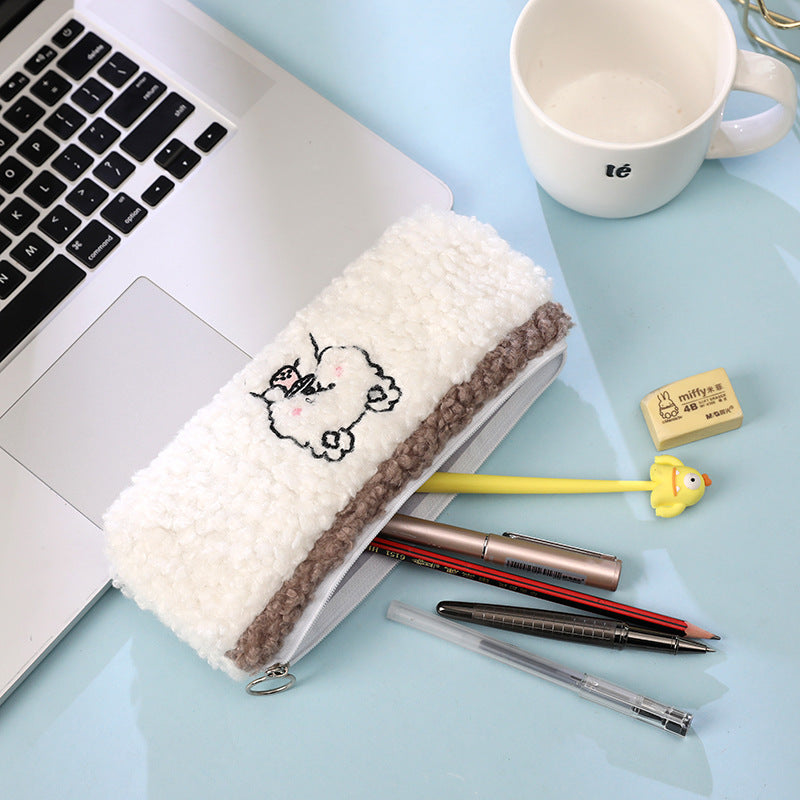 Cute Bear Plush Pencil Case