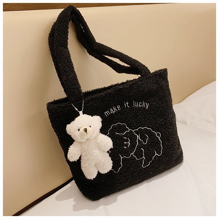 Cute Plush Bear Tote Bag