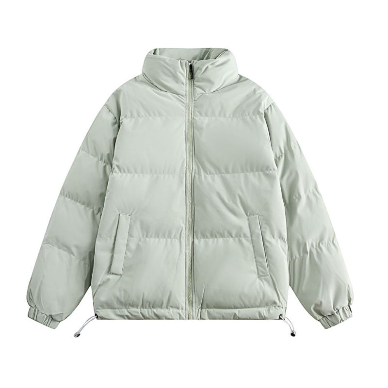 Solid Colour Cotton-padded Coat