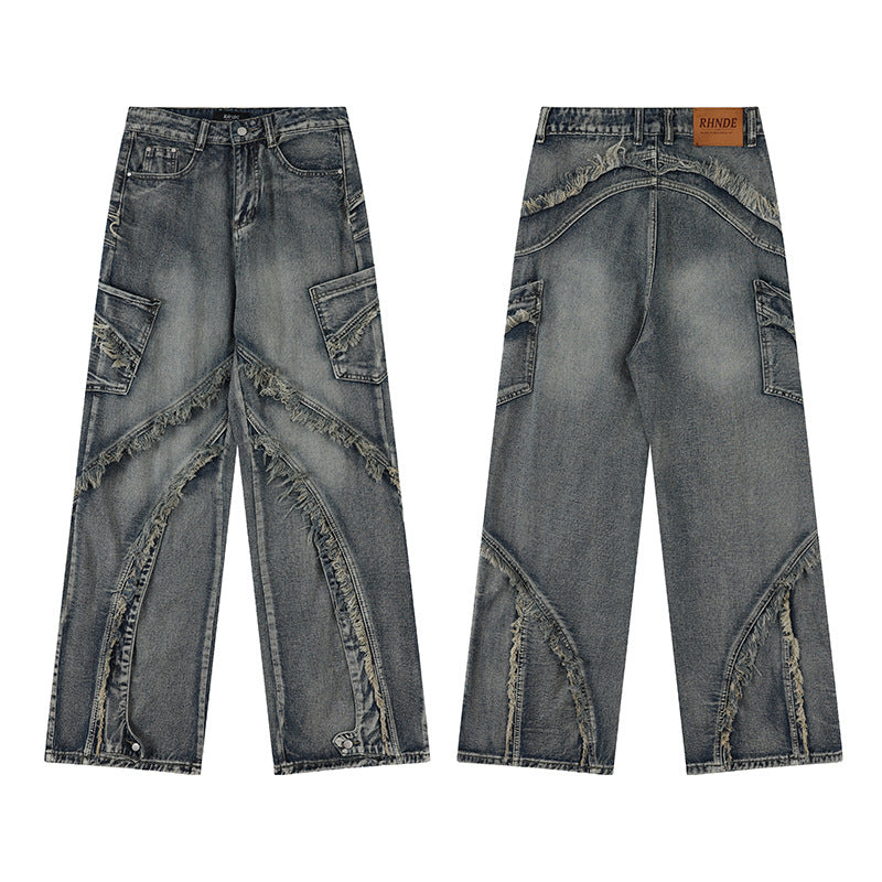 Fashion Work Clothes Denim Trousers