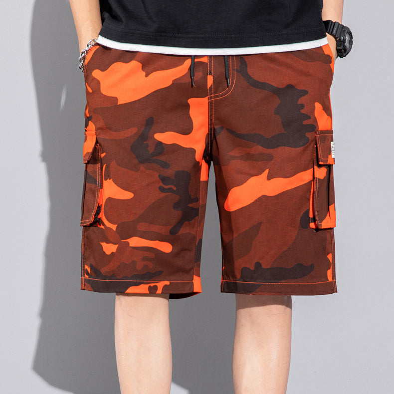 Casual Drawstring Cargo Shorts