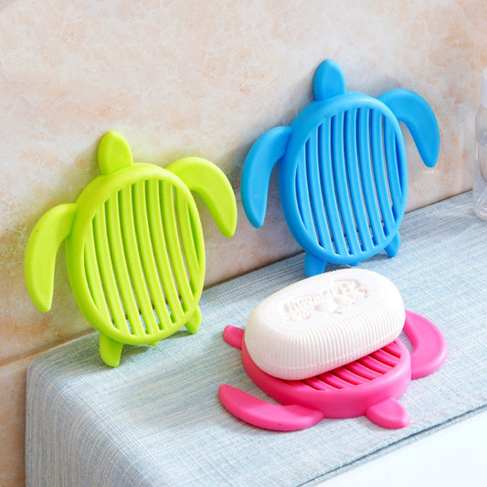 Tortoise neon bathroom soap holder