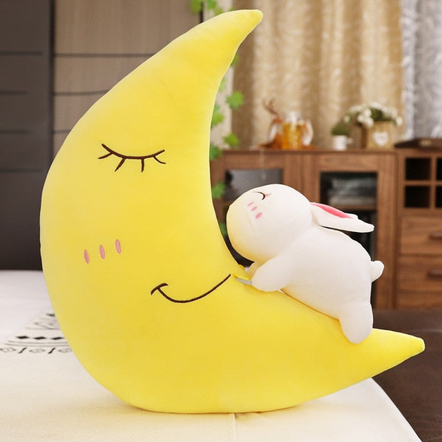 Moon Star Pillow Super Cute Plush Toy