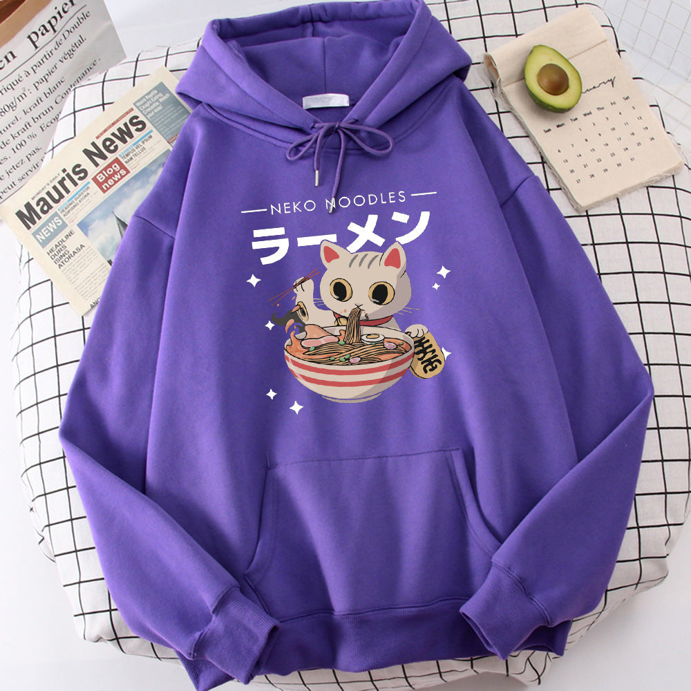 Fashion Cat Print Pullover