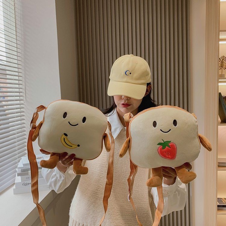 Toast Plush Shoulder Bag