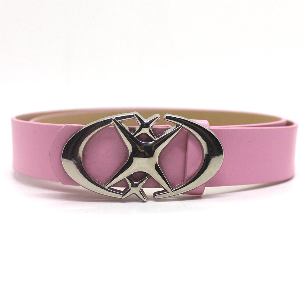 Moon Cross Star Buckle Belt