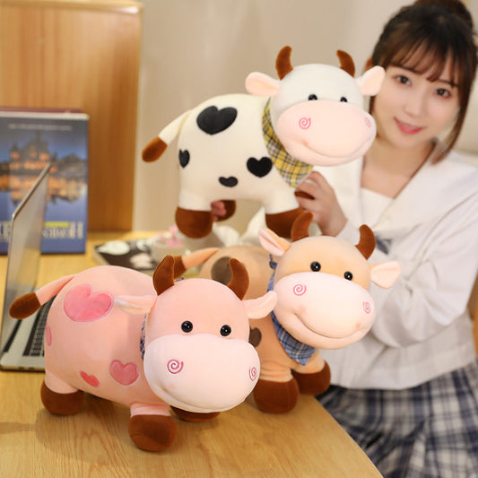 Cute Little Cow Plush Toy Pillow