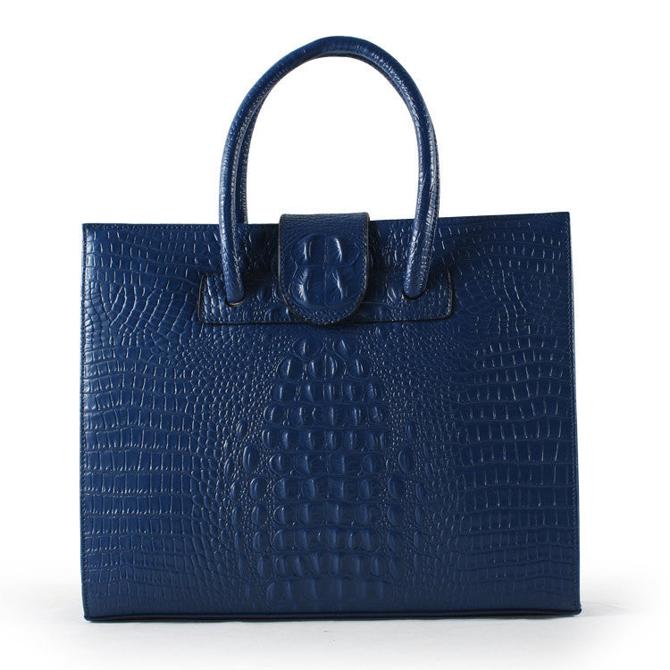 Crocodile leather shoulder bags