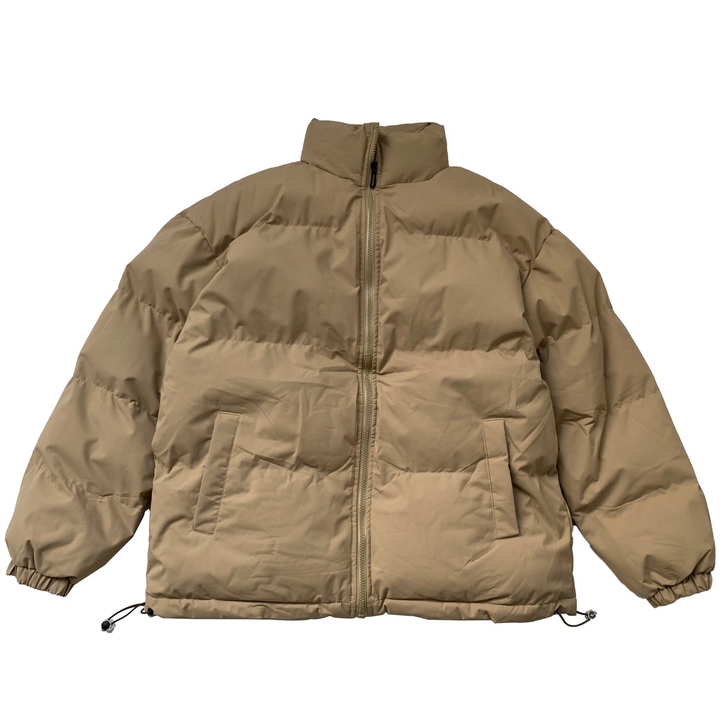 Solid Colour Cotton-padded Coat