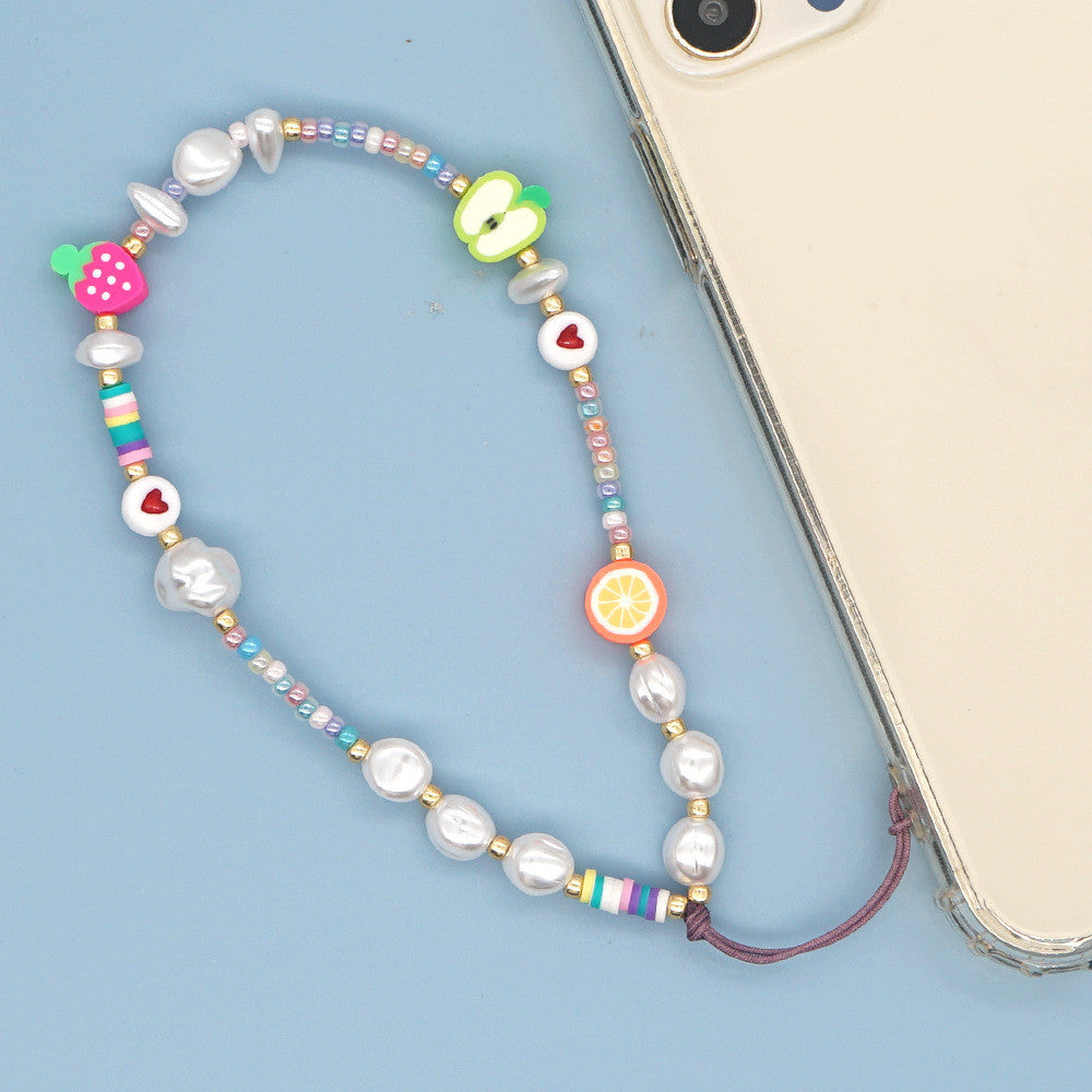 Fruity/evil eye Phone chain