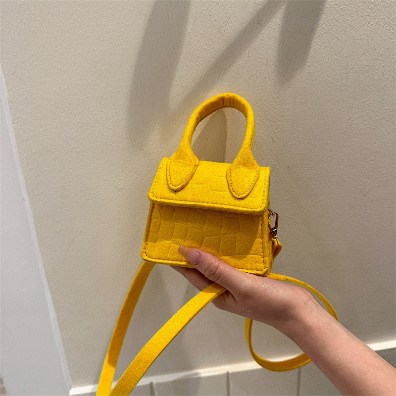 Mini block colour cross body bag