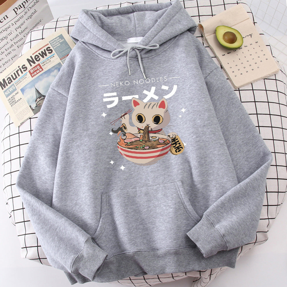 Fashion Cat Print Pullover