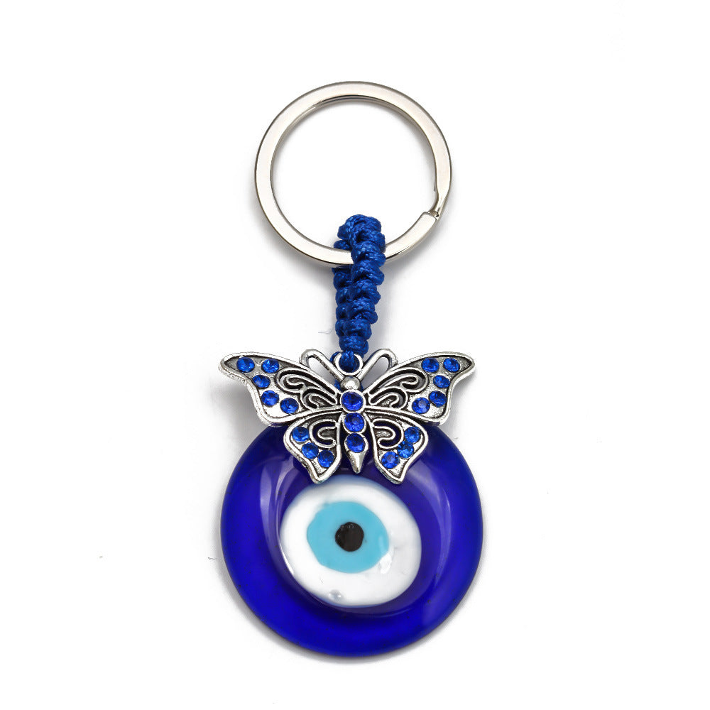 Evil eye Alloy Palm Key Pendant