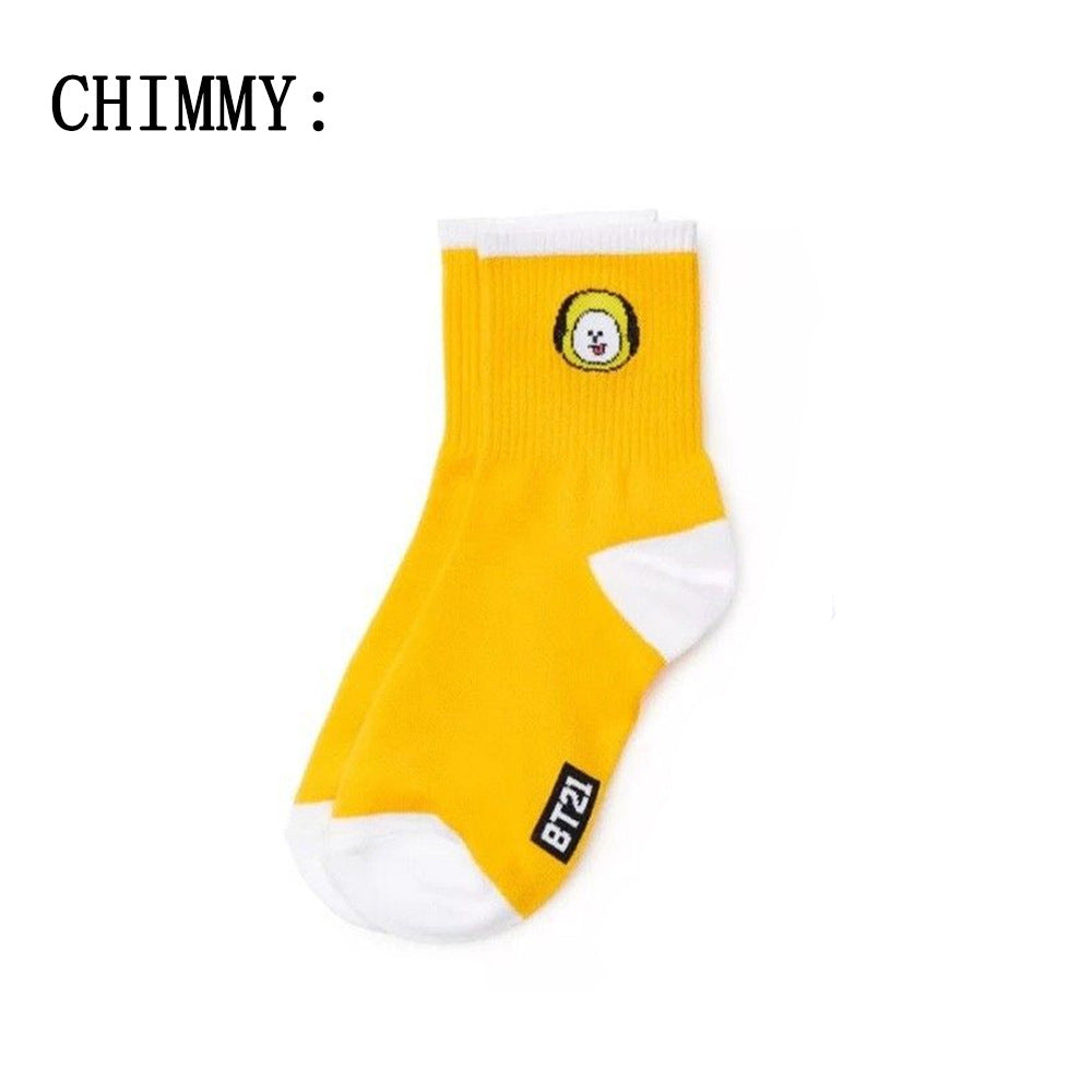 7 pcs BT21 cotton socks