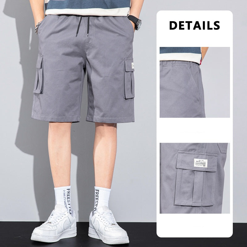 Casual Drawstring Cargo Shorts