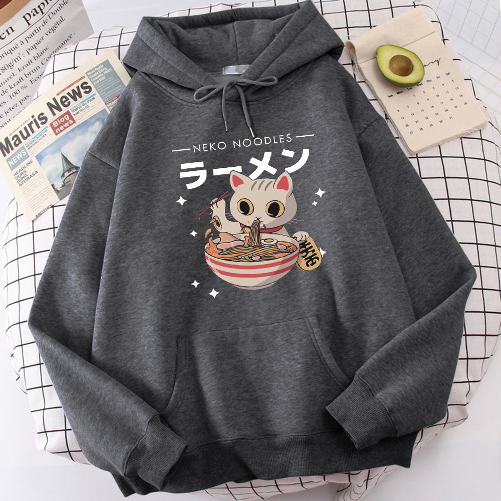 Fashion Cat Print Pullover