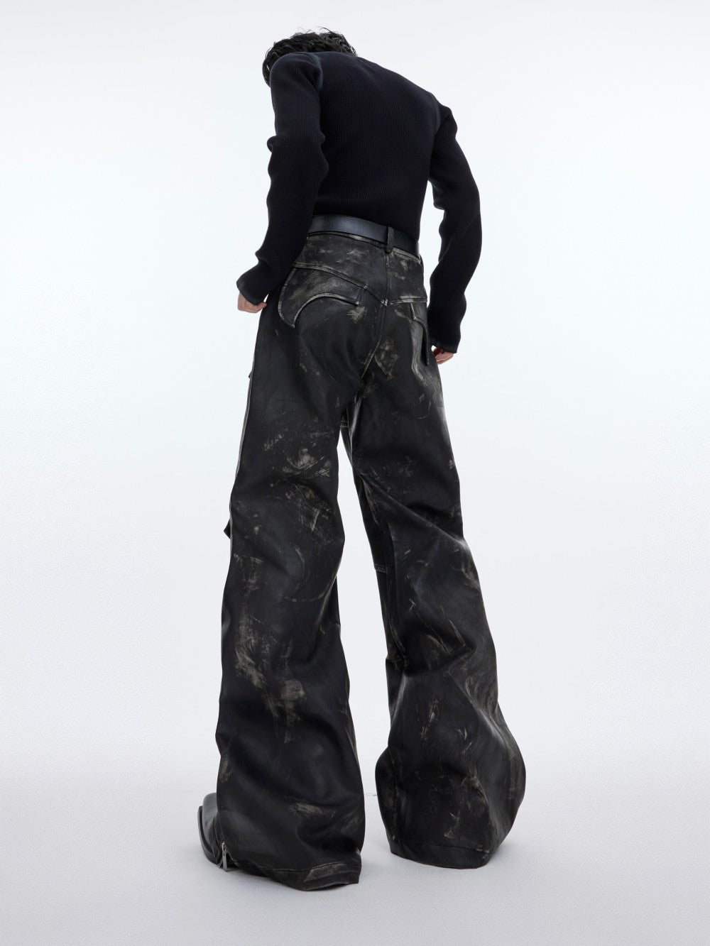 Heavyweight Split Design Casual Pants