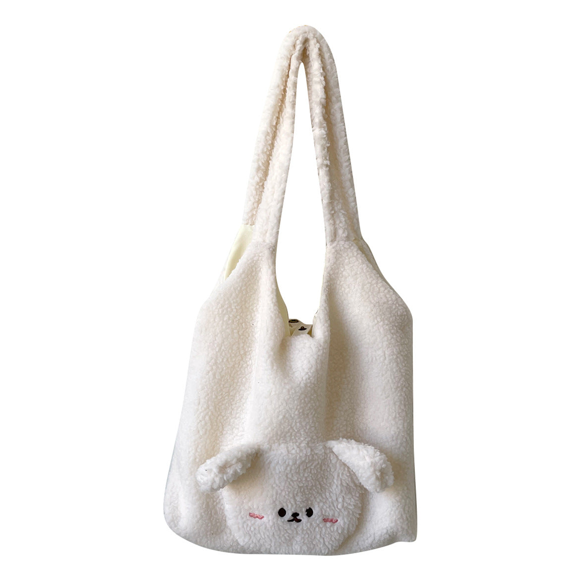 3D Cartoon Bear Wool Shoulder Bag