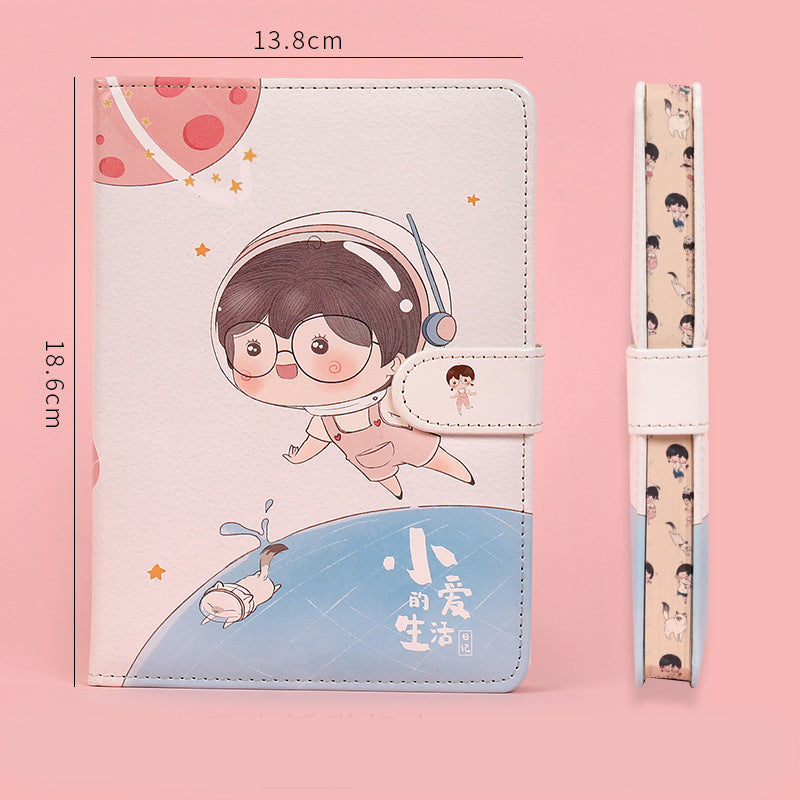 Kawaii notebook/daily planner with magnetic buckle