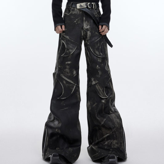 Heavyweight Split Design Casual Pants