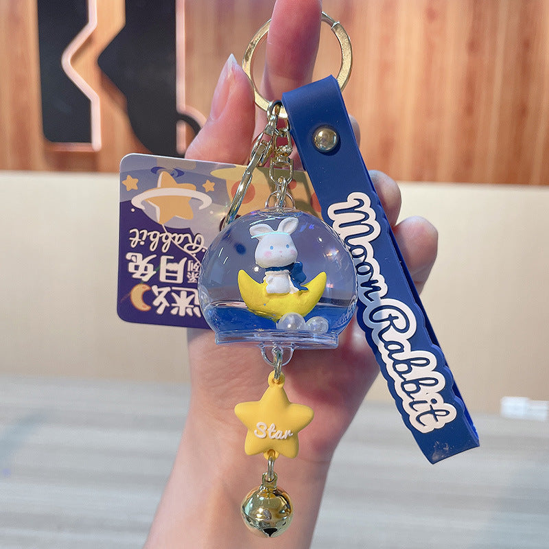 Wind Bells Star Moon Rabbit Series Floating keychain