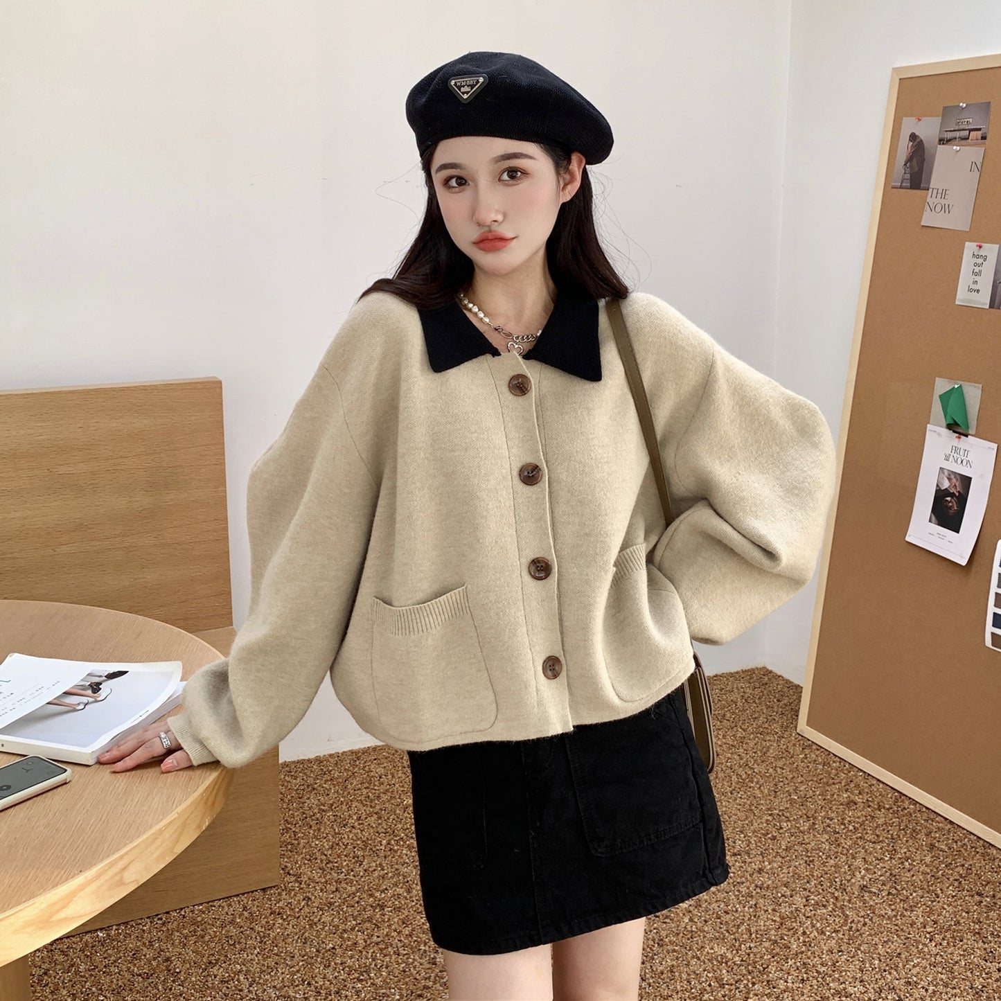 Soft  Long-sleeved Sweater Cardigan Jacket