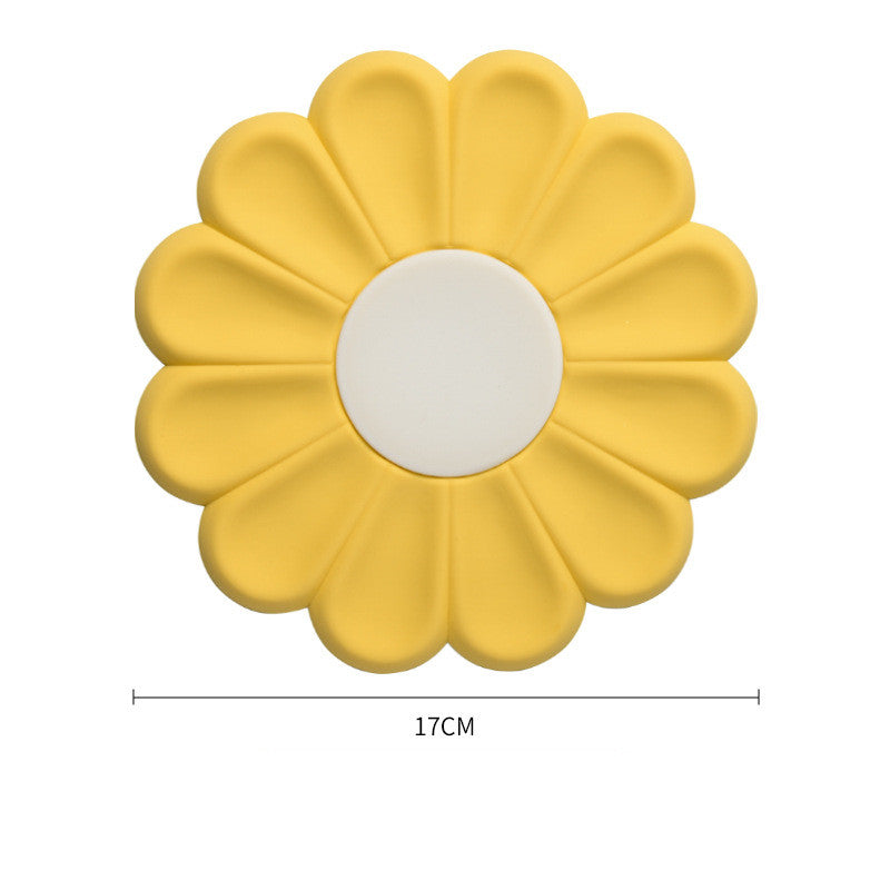 Daisy Flower Insulation Cute Silicone Placemat Decor