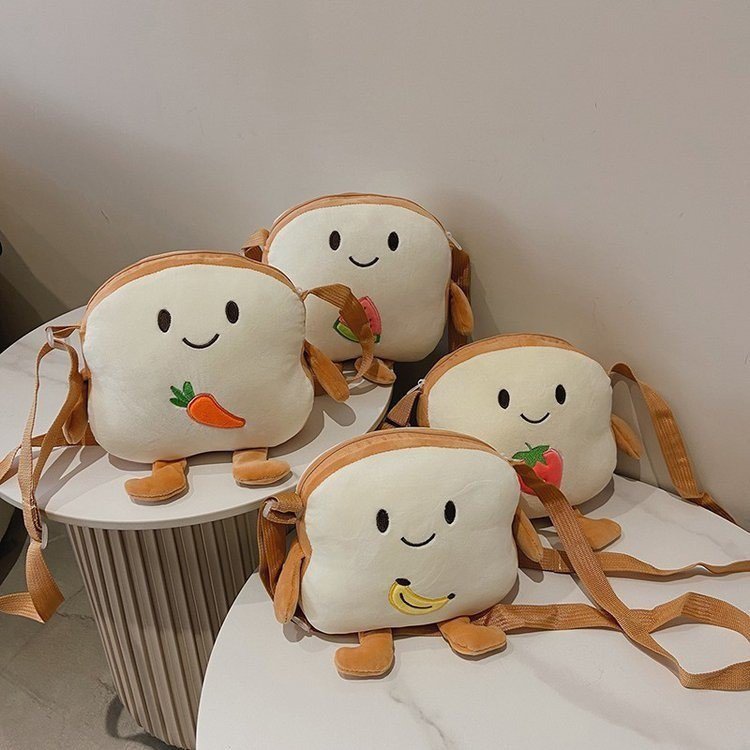 Toast Plush Shoulder Bag