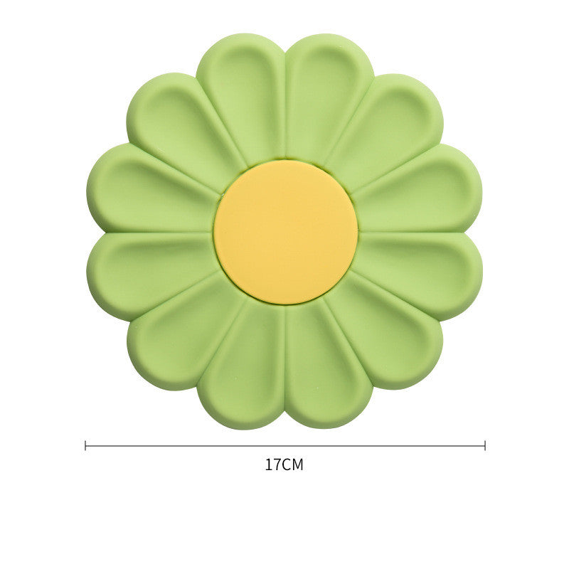 Daisy Flower Insulation Cute Silicone Placemat Decor