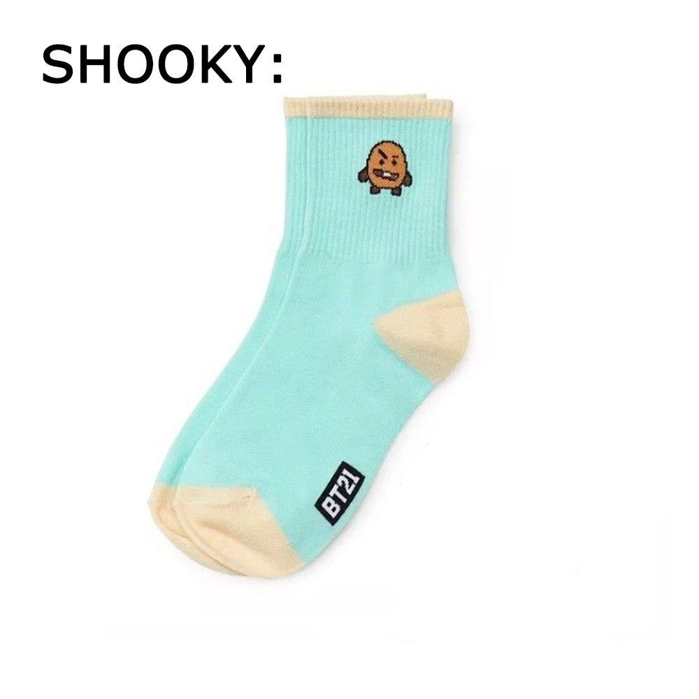 7 pcs BT21 cotton socks