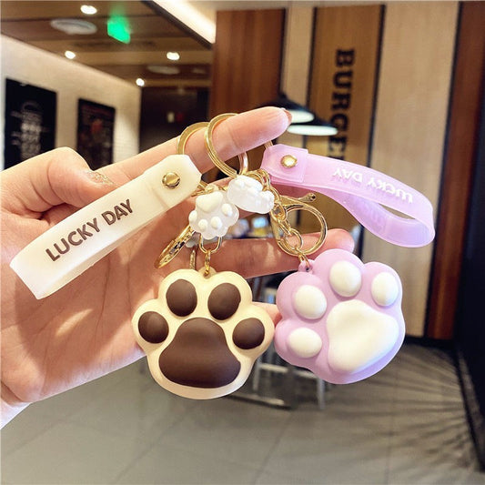 Creative Cat Paw Keychain